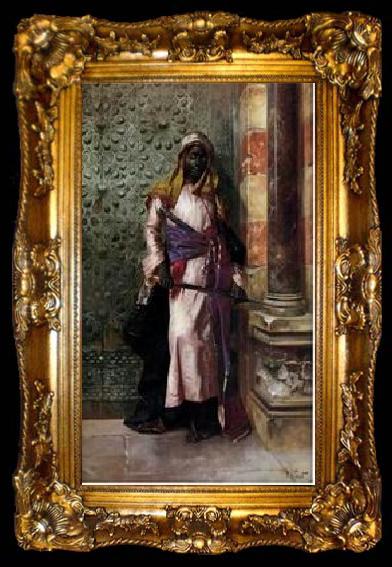framed  unknow artist Arab or Arabic people and life. Orientalism oil paintings 131, ta009-2
